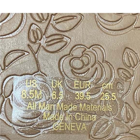 NWOT Carlos by Carlos Santana Geneva Platform Wedge Sandals Black Cork Size 8.5 - Picture 8 of 8